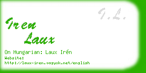 iren laux business card