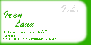 iren laux business card